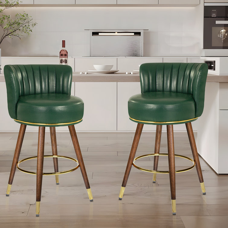 Everly Quinn Swivel 24'' Counter Stool | Wayfair